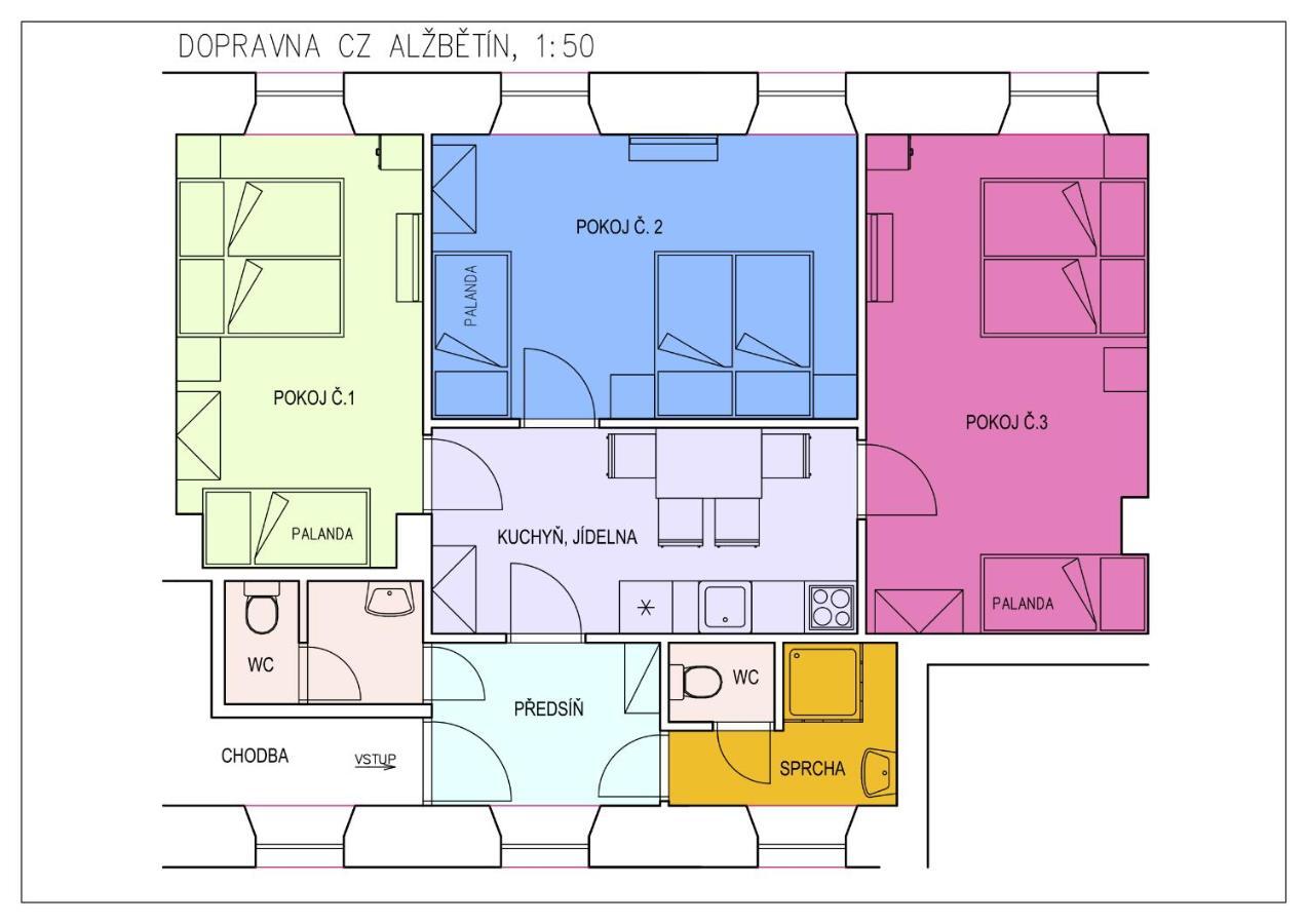 Aparthotel Dopravna Alzbetin Železná Ruda Exterior foto